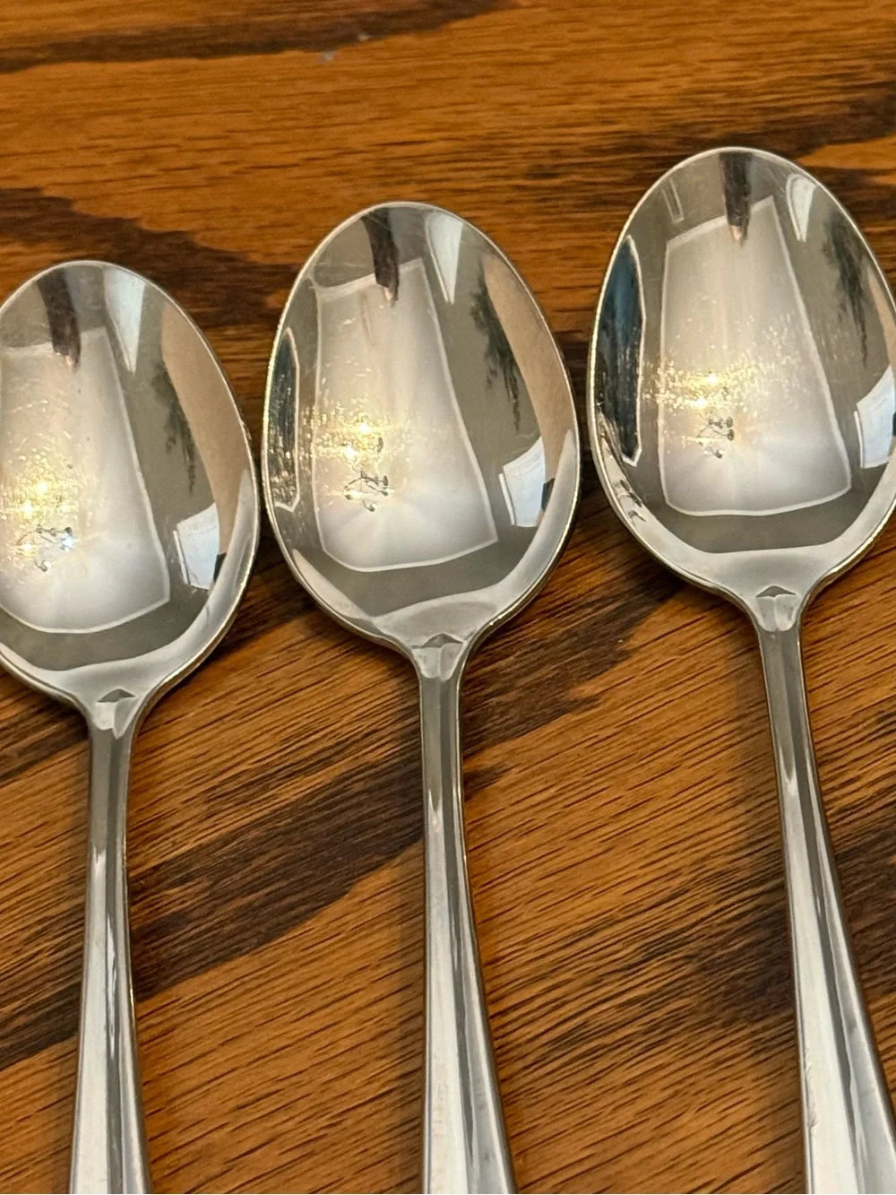 Oneida Gala Impulse 4 Soup Spoons USA Stainless Flatware 6 7/8”
